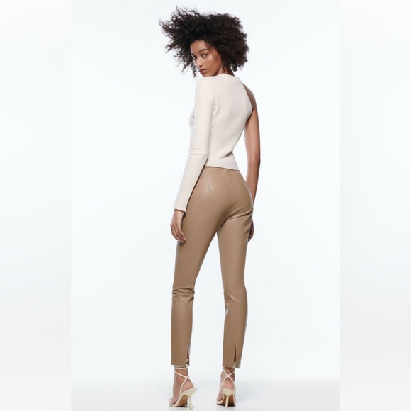 ZARA high-waisted leather leggings - Picture 3 of 6